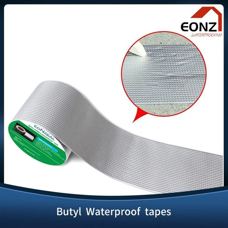 Aluminium Flashing Waterproof Butyl Tape With Yellow Glue Very Sticky